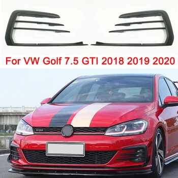 Autó Első Lökhárító Ködlámpa Keret Fedezi A VW Golf 7.5 GTI 2018 2019 2020-ig, Első Ködlámpa Keret Futó Fény Foglight Árnyékban