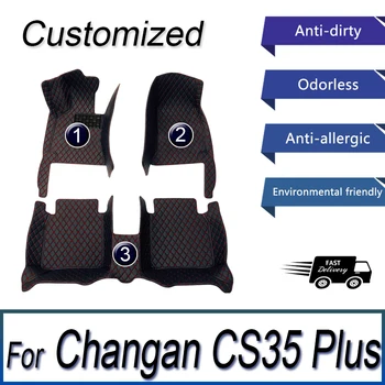 Autó Szőnyeg A Changan CS35 Plusz 2018 2019 2020 2021 Egyéni Auto Láb Párna Autó Szőnyeg Fedél Belső Kiegészítők