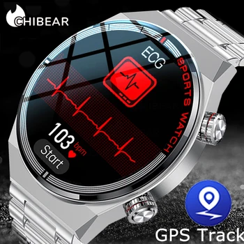 ChiBear NFC Smart Óra Férfiak a GPS track motion EKG+PGG Bluetooth Hívás 100+ Szállítási Módok Forgó Gombot SmartWatch 2023 Új Ember