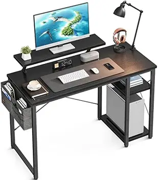 Colos Számítógép Asztal a Monitor Állvány vagy Visszafordítható A 2-Tier Tároló Polcok, Otthoni Irodai Asztalok, Dolgozni, Tanulni PC Irodába Íróasztal Sm