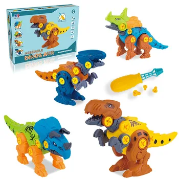 DIY Dinoszaurusz Szétszerelés Szórakozik Blokkok Modell Játékok Kreatív Közgyűlés Építési Épület Tégla Oktatási Gyerekek Játék, Ajándék
