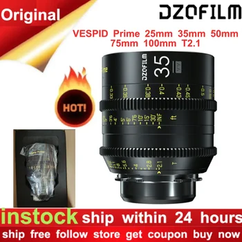 DZOFilm VESPID Miniszterelnök 25 mm 35 mm 50 mm 75 mm-es 100 mm-T2.1 Lencse PL, vagy EF-Hegy a Fotós, Kamera, Videó, Film Forgatás