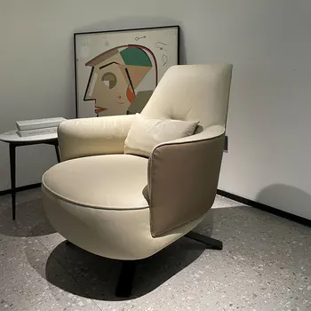 Egyetlen személy szabadidő lusta, nappali bútor, mind a minimalista forgó funkció székek