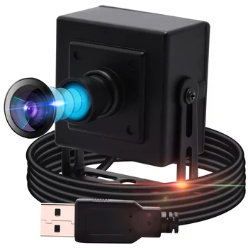 ELP 4K Mini Ultra HD Webkamera CMOS IMX415 Videó Megfigyelő USB Kamerák Torzulás nélkül Lencse