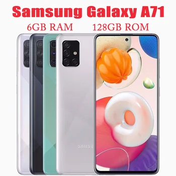 Eredeti Kártyafüggetlen Samsung Galaxy A71 A715FD Dual Sim 6.7