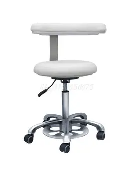 Fogorvos stomatologist nővér, asszisztens, fogorvos széklet szépség orvosi műtőben különleges szék lábát, lift vezérlés