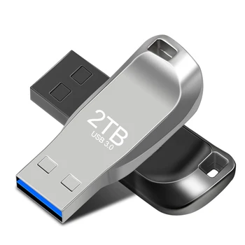 Fém USB 3.0-s Pen Drive-2 tb-os 100% - ban igaz kapacitása 1 tb-os Pendrive Memorias USB Flash Meghajtó 512G Cle USB Stick Ingyenes Kiszállítás Ajándék Elemek