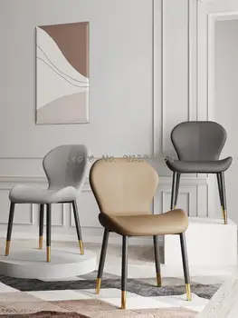 Fény luxus étkező asztal szék egyszerű, modern nettó piros étterem, étkezési szék haza Skandináv tanulmány asztal szék háttámla hálószoba