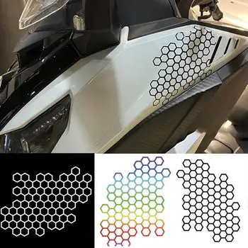 Fényszóró Árnyalat Film Matrica Motor Matrica Kreatív Honeycomb Vízálló Test Dekorációs Matrica Motorkerékpár Tartozékok