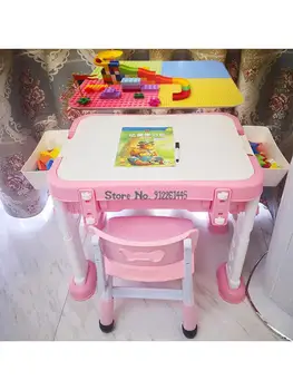 Gyerek asztal szék meghatározott óvoda épület-blokk, asztal, játék, játék táblázat tanulási festmény étkező asztal felemelhető