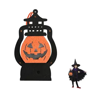 Halloween Pumpkin Jack O Lámpa Kültéri Kézi Tök Lámpás Dekoráció Hung Lámpás Asztal Dísze Hordozható Fény