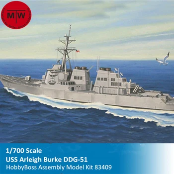HobbyBoss 83409 1/700-Skála USS Arleigh Burke DDG-51 Katonai Műanyag Közgyűlés modelleket,