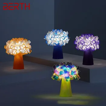 HORGONYZÓHELY Egyszerű asztali Lámpa, Modern Virág Északi LED Dekorációs asztali Lámpa Otthoni ágyas Szoba Bedsid