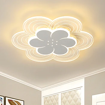 Hálószoba mennyezeti lámpa Kreatív virág alakú meleg, romantikus egyszerű, modern hálószoba szoba nappali led lámpák