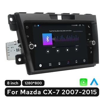 JOYING 8 Hüvelykes Android autórádió Multimédia Lejátszó Apple CarPlay A Mazda CX-7 2007-2015-re Támogatás Steerng Kerék, Plug and Play