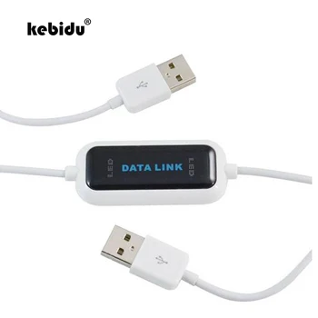 kebidu USB 2.0-PC-PC Online Megosztás Fordította: Link Nettó Közvetlen Adat-File Transfer Híd 165CM LED Kábel Egyszerű Másolat Között 2 Számítógép