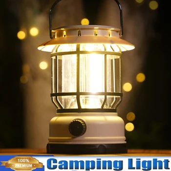 Kemping Lámpás,Könnyű, Vízálló Újratölthető COB Hordozható LED Lámpa Beltéri Kültéri Haza Sürgősségi Fény, Hatalom