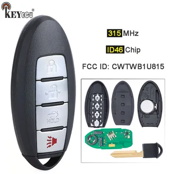 KEYECU 315MHz ID46 Chip CWTWB1U815 TWB1U815 Kulcsnélküli Smart Remote távirányító Nissan Sunny Teana Sylphy Sentra Versa 2011-2017