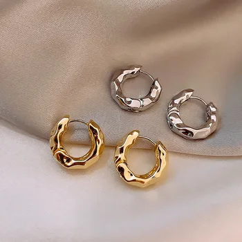 Koreai Design Geometriai Karika Fülbevaló Női Édes Huggies Piercing Party Esküvői Ékszer Ajándék E009