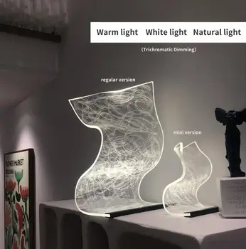 Kreatív varázsszőnyeg LED-es asztali Lámpa Szabályozható Romantikus Hangulatot Fény Dekoráció Hálószoba, Nappali Étterem
