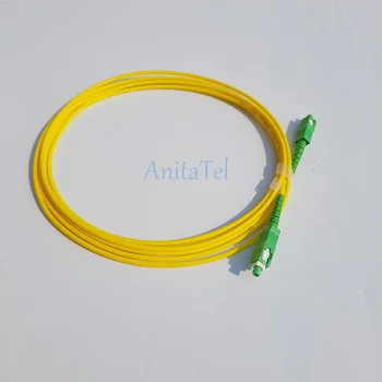 Magas Minőségű 10DB SC APC SC APC Optikai Patch Kábel Optikai Kábelre SM Simplex Egyetlen Mód, 2.0 mm-es FTTH 1m 2m 3m 5m