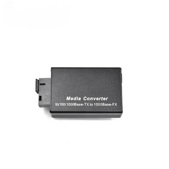 Mini FTTH 1 Pár Gigabit Optikai Optikai Media Converter Egyetlen Szál SC 20 km-re Port