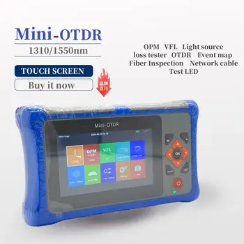 Mini OTDR Optikai Idő Domain Reflectometer Funkció Mini OTDR1310/1550nm 26/24dB Rost Teszter érintőképernyő OPM VFL FreeShipping