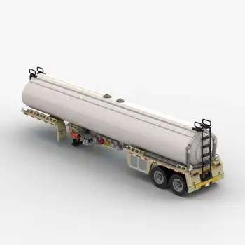 MOC-7501 1-17 Üzemanyag Trailer Kamion építőelem-Modell Használjunk, Elektromos Játék, Puzzle Gyerekeknek Ajándék