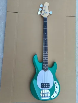 Nagykereskedelmi Basszusgitár Rája 4 Zenész Zöld Elektromos Basszusgitár Legjobb Eszköz Aktív Pickup Igazi Fotó Ingyenes Szállítás