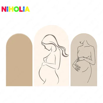Niholia Terhes Nő Hátteret Megünnepeljük A Gyerekek Szülinapi Buli Doubleside Arch Fotózás Háttér Poliészter Fotó Kellékek