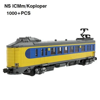 NS ICMm/Koploper Vonat, metro City Express DIY Tégla MOC építőkövei Játékok Gyerekeknek, Születésnapi, Karácsonyi Ajándék 1000+ Db