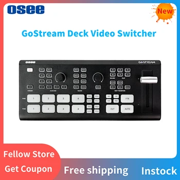 OSEE GoStream Fedélzeten Videó Váltó, 4 Csatorna, HDMI-Kompatibilis Élő Streaming Videó