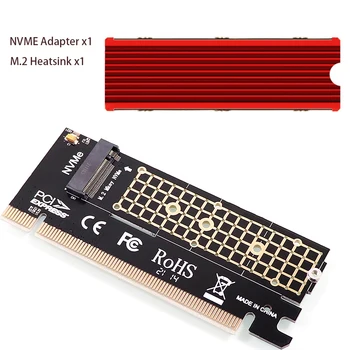 PCIE 4.0 M. 2 Adapter NVME SSD, PCI Express X4 Kártya Kelő Adapter M Gombot a 2230-2280 M2-es SSD Alumínium Hűtőborda