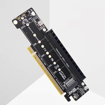PCIe X16, Hogy X8+X4+X4 Terjeszkedés Kelő Kártya Kiterjesztett Kártya Támogatás 2280/2260/2242/2230 SSD Adapter Kártya Bővítő Kártya