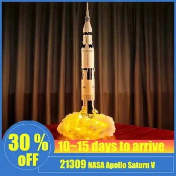 Raktáron Az Apollo-Szaturnusz építőkövei Kompatibilis 92176 Tér Rakéta Ötlet Sorozat Tégla Oktatási Játékok, Születésnapi Ajándékok