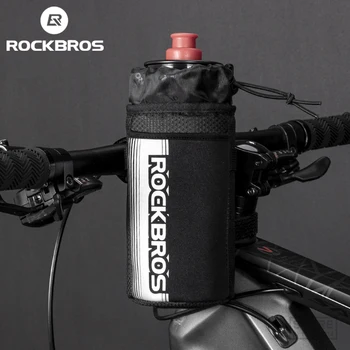 ROCKBROS Kerékpár Táska Kerékpáros Ultra-light Első Zseb Kormány Rúd Csomag Pot Fényvisszaverő Pánt Táska Kivehető Kerékpár Kiegészítők