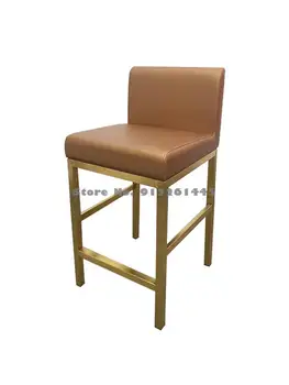Rozsdamentes acél rose arany gyöngy, szék, ékszerüzlet szék széklet szemüveg áruház számláló divat fény luxus szék bár szék
