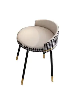 Smink széklet világos luxus szekrény szék Északi hálószoba modern egyszerűség Instagram befolyásoló komód széklet smink szék, szeg