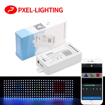 SP801E Wifi Art-Net LED Vezérlő WS2812B WS2811 LED Szalag LED-Mátrix Panel Modul Vezeték nélküli Vezérlő iOS Android DC5-24V