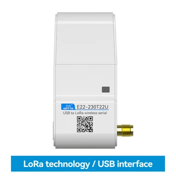 SX1262 LoRa Modul 230MHz USB Interfész E22-230T22U 22dBm DIP Vezeték nélküli Modul Antenna távolság 5 KM RSSI LBT