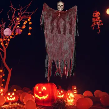 Szellem Lógó Medál Kísérteties Reális Létre Hangulatú Szabadtéri Lóg Szellem Dekoráció Kísértetjárta Házak Halloween Partik