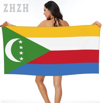 Több Design Comore-Zászló Jelkép Törölközőt Gyors száraz Mikroszálas Elnyelő Lágy Víz Lélegző Strand Úszás Fürdőszoba
