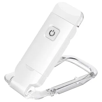 USB Újratölthető olvasólámpa Éjjeli Clip-on Meleg Fehér Fény, Állítható, Hordozható Könyvjelző Éjszakai Fény, Meleg Légkör