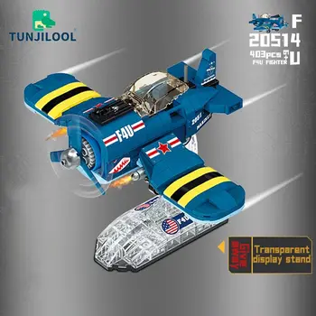Vadászgép Építőkövei Repülő Gép Bombázó Modell Mini Tégla Oktatási Játékok Gyerekeknek Karácsonyi Ajándék Doboz