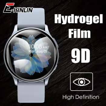 Világos, HD Puha Kijelző Matrica Hidrogél Film Galaxy Óra Aktív Active2 Watch4 44mm 40mm Smart Óra képernyővédő fólia