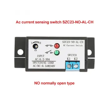 Állítható Önálló Oowered alaphelyzetben Nyitott Jelenlegi Érzékelő Kapcsoló Állítható AC 0.2-30A AC Jelenlegi Monitoring SZC23-Nem AL-CH