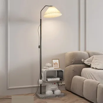 Éjszaka a Modern Éjjeliszekrény Lámpa Hálószoba Északi Ágy Oldalán Táblázat Luxury Smart, Fehér, Kényelmes Fa Szekrény Bútor