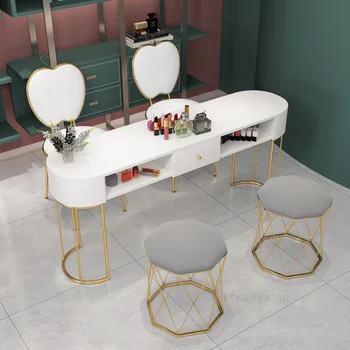 Északi Köröm Asztalok, Modern, Minimalista egy -, illetve Kétágyas Manikűr Asztal Tervező Manikűr Asztal, Szék Szett