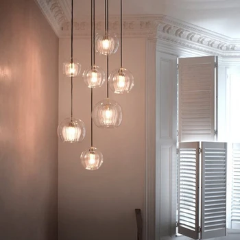 Északi Üveg LED Medál Fény Hálószoba Ablakpárkányon, Lámpatestek, Dupla Üvegezésű Étkező, Nappali, Lépcsőház Függő Lámpa