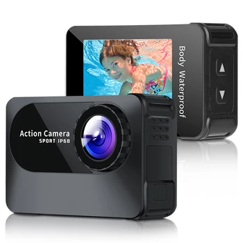 Új 4K Ultra HD 1080 WiFi Akció Kamera 2.0 Inch Képernyő 10M 150D Víz alatti Test Vízálló Fényképezőgép Sisak Videó Felvétel
